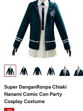Chiaki Nanami–Style Hooded Jacket in Dark Teal